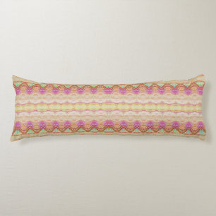 Coussins Longs Métallurgique Sheen Henné Art Iris Oreiller Corps