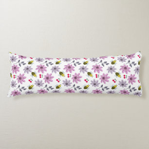 Coussins Longs Mignon motif floral d'abeille esthétique Cottageco