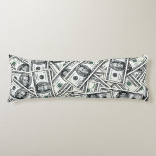 Coussins Longs Modèle de billet de vingt dollars