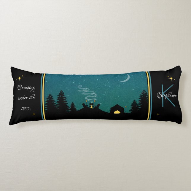 Coussins Longs Monogramme Camping sous les étoiles (Devant)