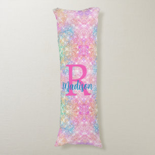 Coussins Longs Monographie de la fausse parties scintillant rose