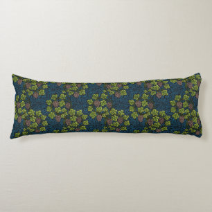 Coussins Longs Morris - Antique 1873 Motif de raisins et de feuil