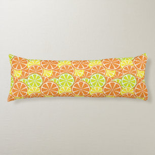 Coussins Longs Motif 2 d'agrume