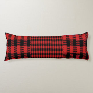 Coussins Longs Motif à plaid de Red Buffalo