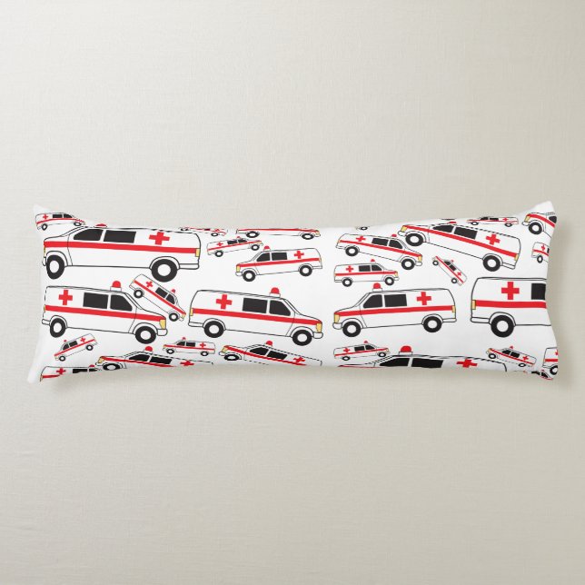 Coussins Longs Motif ambulancier (Devant)