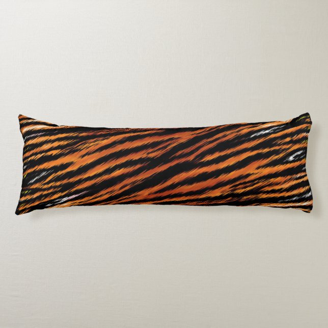 Coussins Longs Motif animal sauvage de Tiger Stripes (Devant)