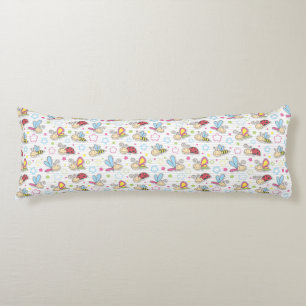 Coussins Longs motif avec des insectes