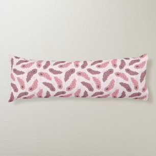 Coussins Longs motif avec des plumes de paon