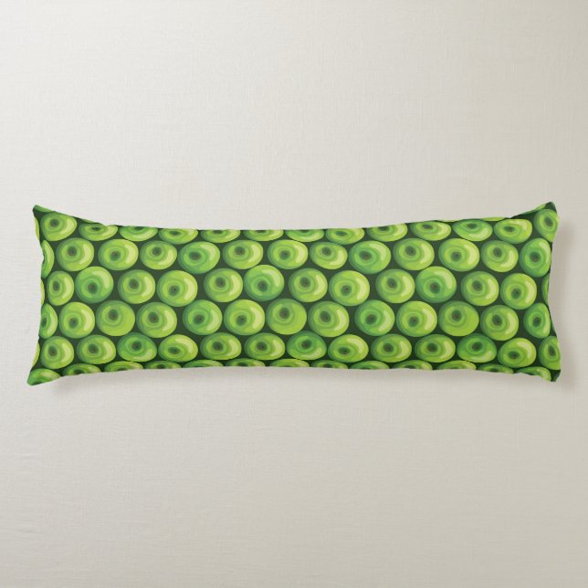 Coussins Longs Motif avec les pommes vertes (Devant)