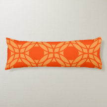 Motif Cercles géométriques orange