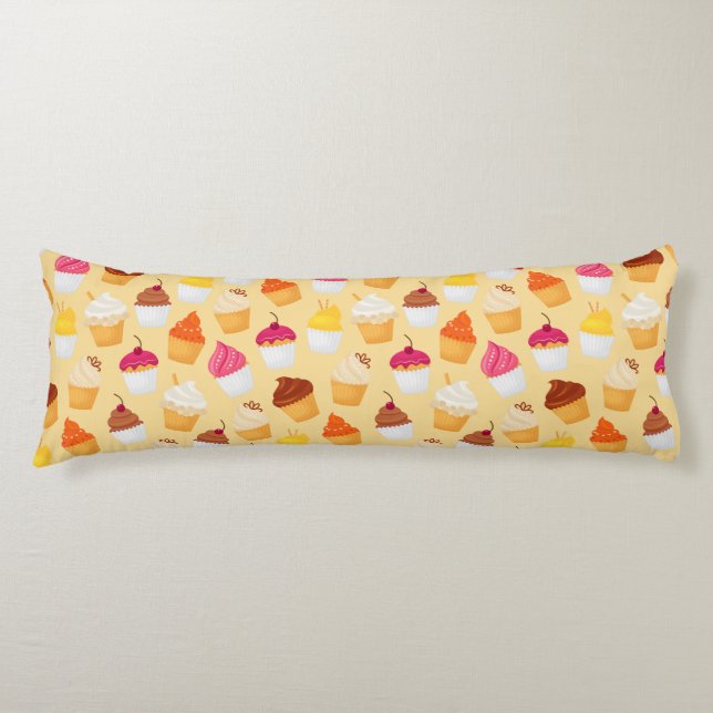 Coussins Longs Motif Cupcake (Devant)