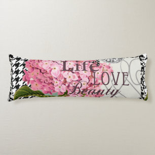 Coussins Longs Motif Damas Décor Floral Joli