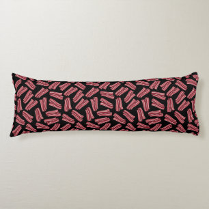 Coussins Longs Motif de bandes de lard