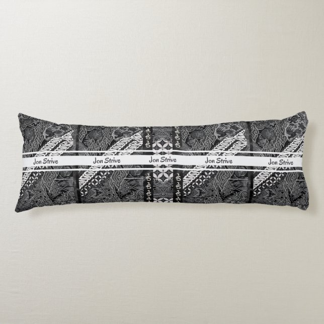 Coussins Longs Motif de BATIK moderne (Devant)