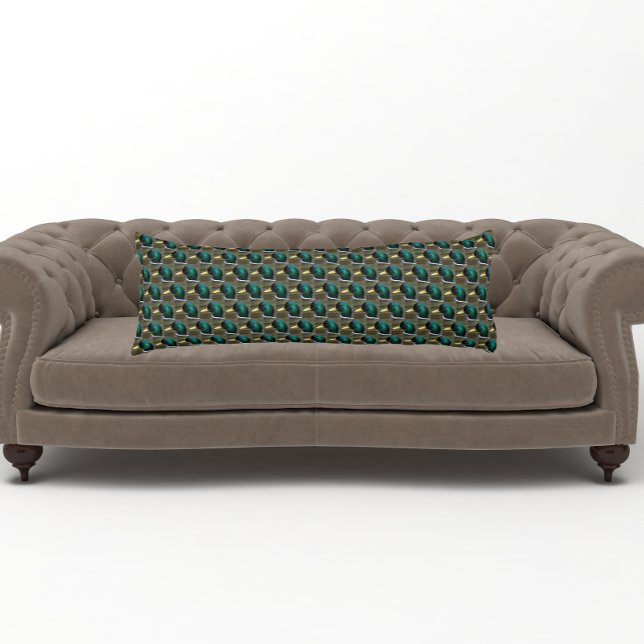 Coussins Longs Motif de canard de Mallard à tête verte (In Situ)