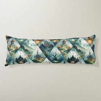 Coussins Longs Motif de château gothique Halloween