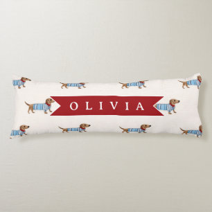 Coussins Longs Motif de chien Dachshund mignon et chic personnali