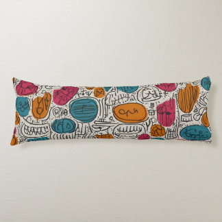 Coussins Longs Motif de Doodle Seamles