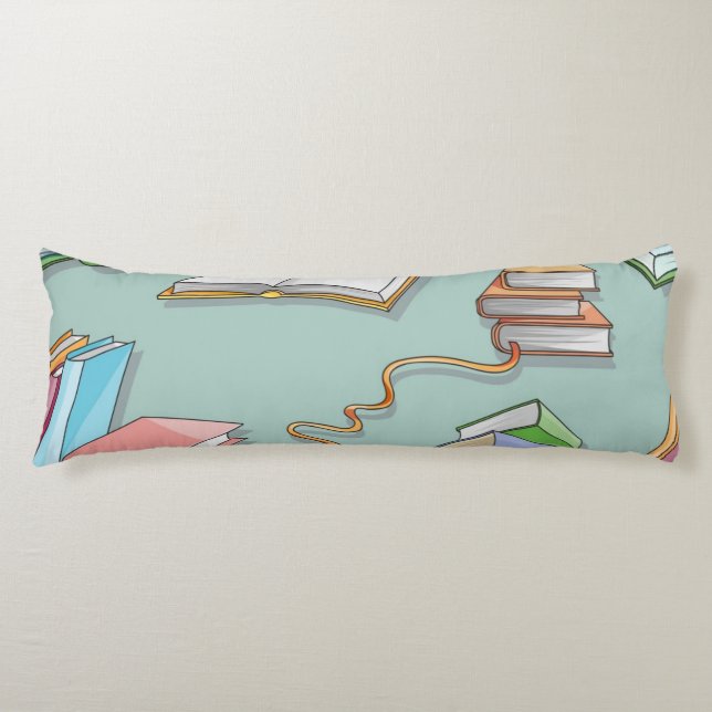 Coussins Longs Motif de livre (Devant)