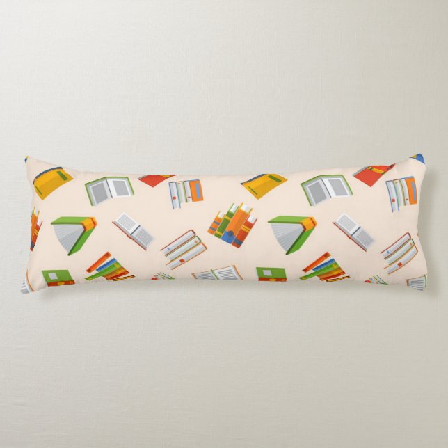 Coussins Longs Motif de livre (Devant)