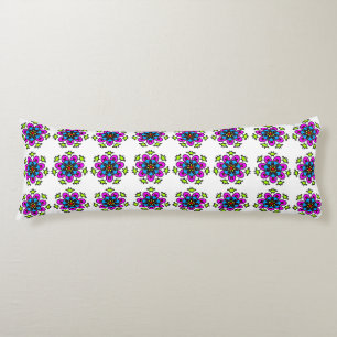 Coussins Longs Motif de mandala floral