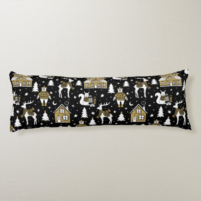 Coussins Longs Motif de Noël (Dos)