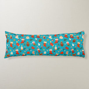Coussins Longs Motif de Noël festif avec chaussettes