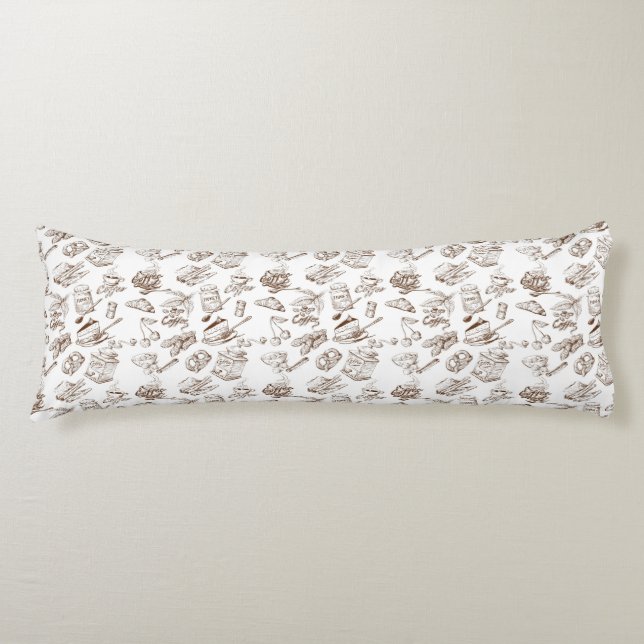 Coussins Longs Motif de papier (Devant)