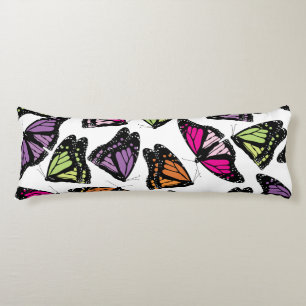 Coussins Longs Motif de papillons colorés