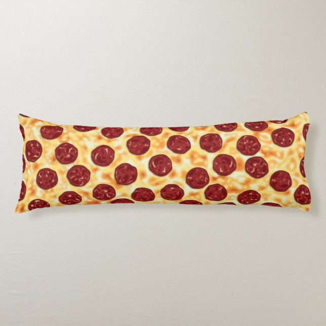 Coussins Longs Motif de pizza de pepperoni (Devant)