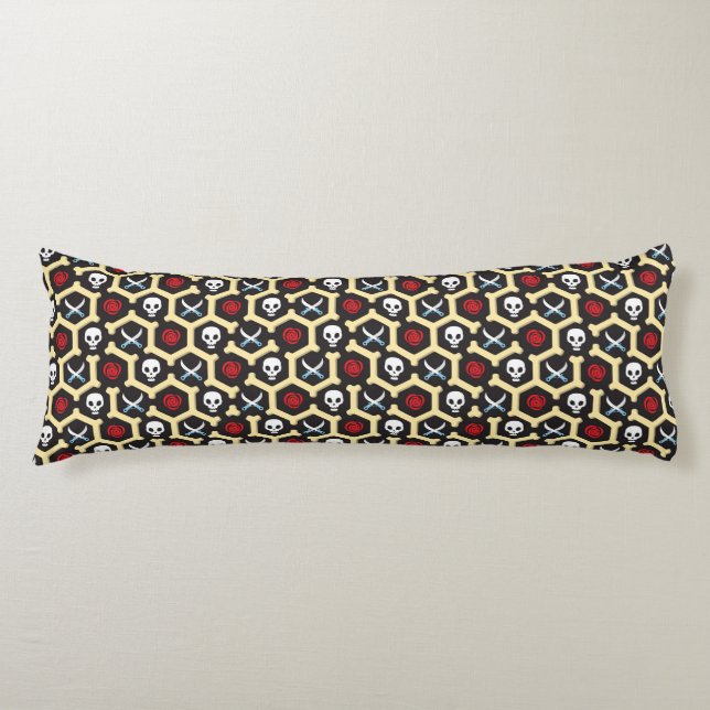 Coussins Longs Motif de thème de bandit (Devant)