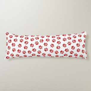 Coussins Longs Motif d'empreintes de pattes, empreintes de pattes