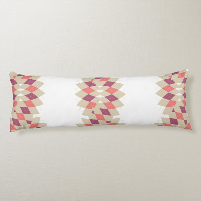 Coussins Longs Motif Diamond Swirl (Dos)