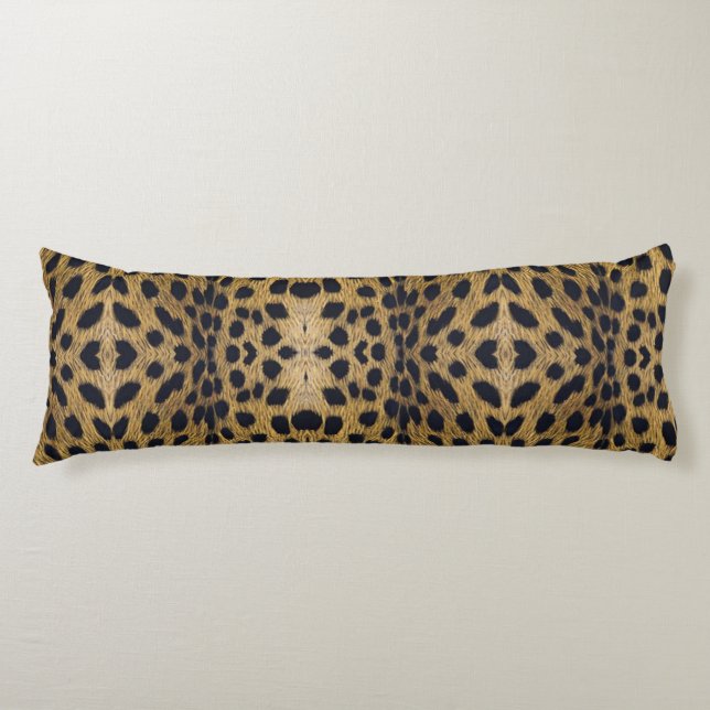 Coussins Longs Motif d'impression Cheetah (Devant)