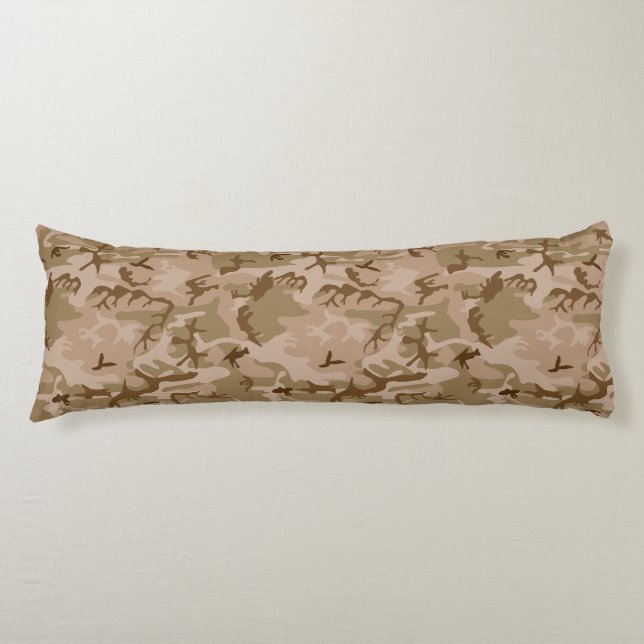 Coussins Longs Motif du Camouflage du désert, Motif militaire, Ar (Devant)