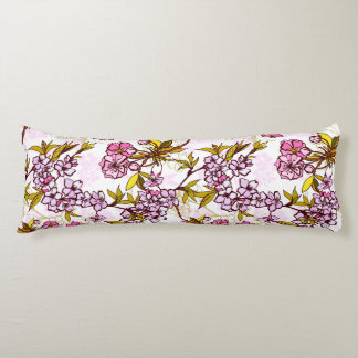 Coussins Longs Motif en fleurs de cerisiers