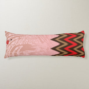 Coussins Longs Motif en textile coloré avec une flore complexe