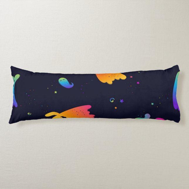 Coussins Longs Motif fantôme (Devant)