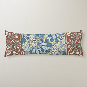 Coussins Longs Motif floral au marronnier Art nouveau vintage