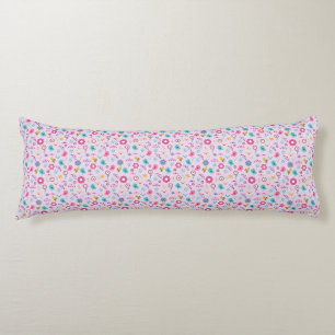 Coussins Longs Motif Floral mauve Cute Pastel Oreiller Corps