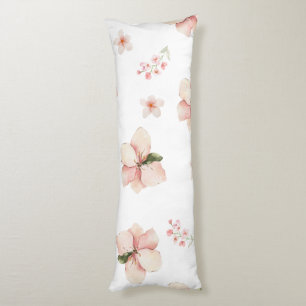 Coussins Longs Motif floral sans couture à l'aquarelle douce