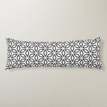 Motif géométrique noir et argent blanc