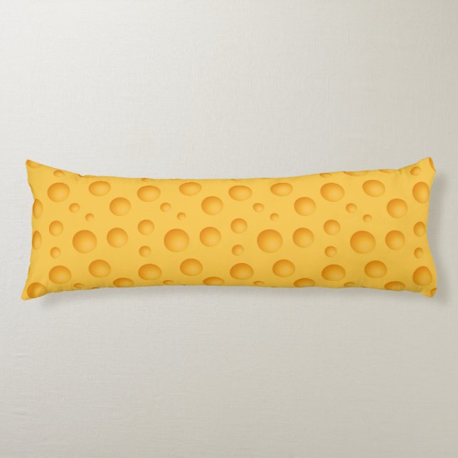 Coussins Longs Motif jaune de fromage (Devant)