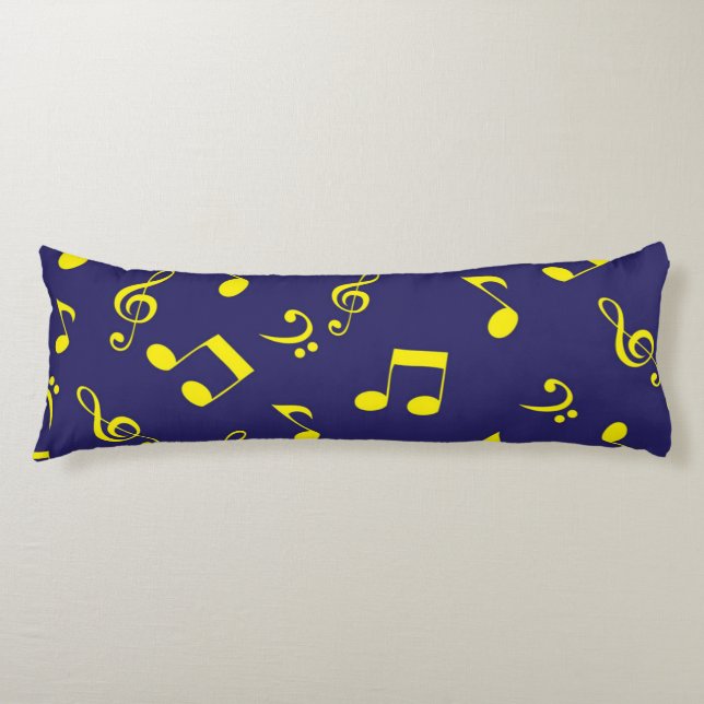 Coussins Longs Motif musical (Devant)