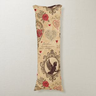 Coussins Longs Motif romantique de vintage Cupid (4)