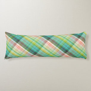 Coussins Longs Motif Tartan Vert Tan Moderne Tan Plaid.