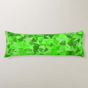 Coussins Longs Motif Triangle Vert