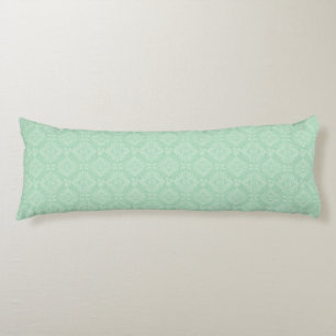 Coussins Longs Motif vert de damassé