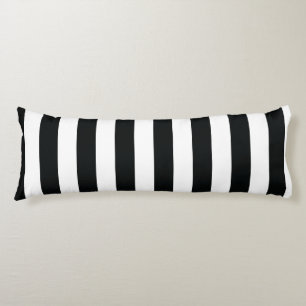 Coussins Longs Mydeas Bandes épaisses noires et blanches