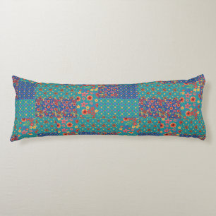 Coussins Longs Nostalgique Imprimantes Faux Patchwork Body Oreill